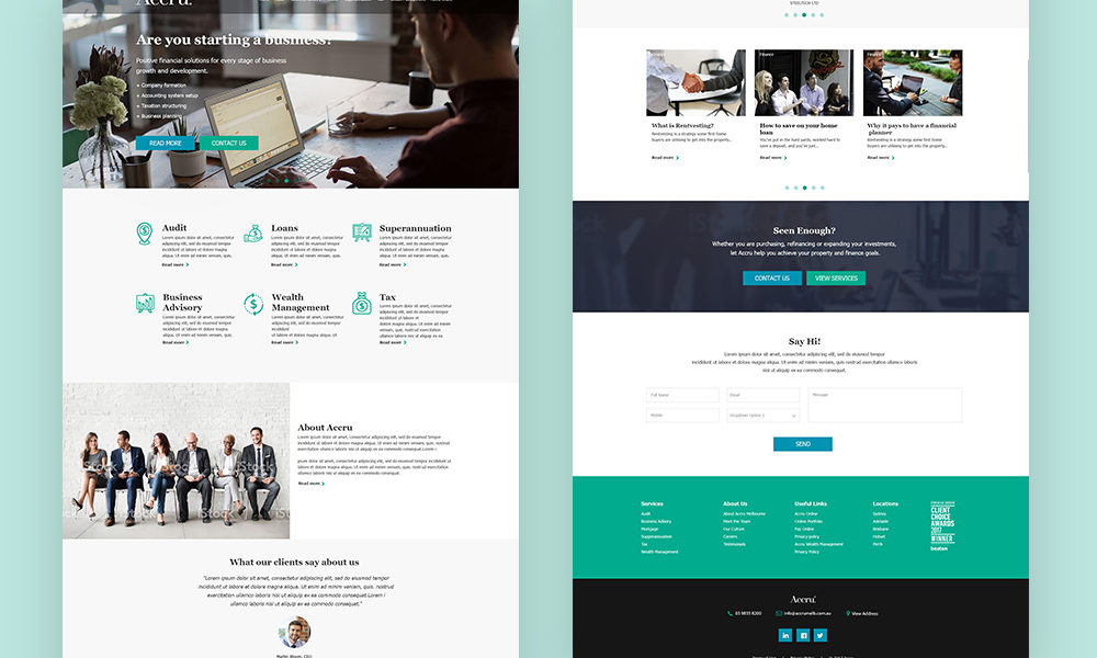 ACCRU Melbourne – UX & UI Design