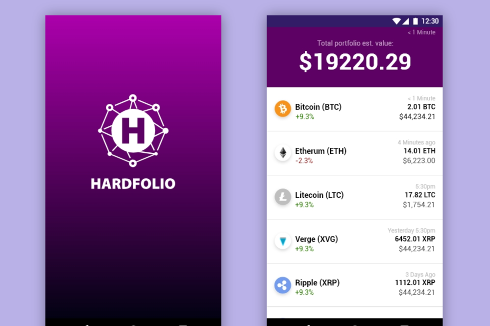 Hardfolio – Mobile crypto wallet design